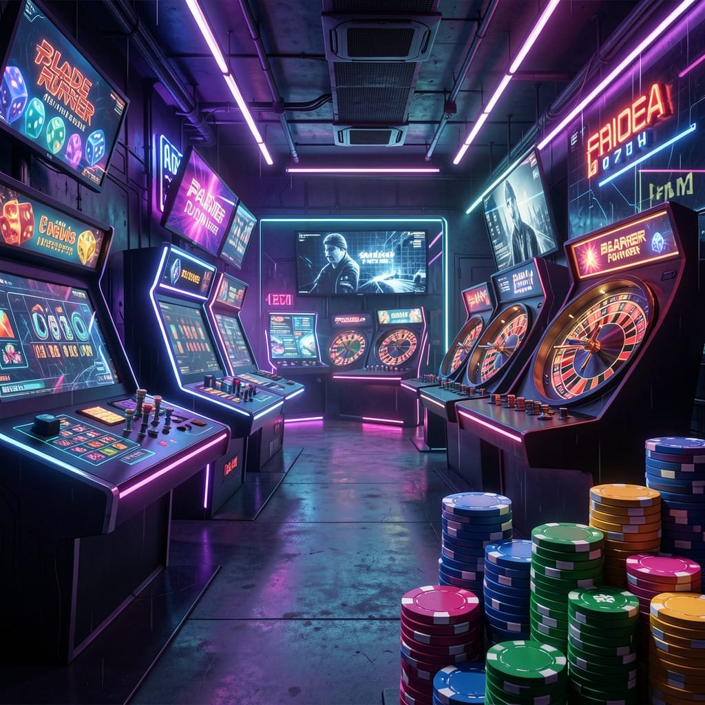 Barn som velger spill på nett